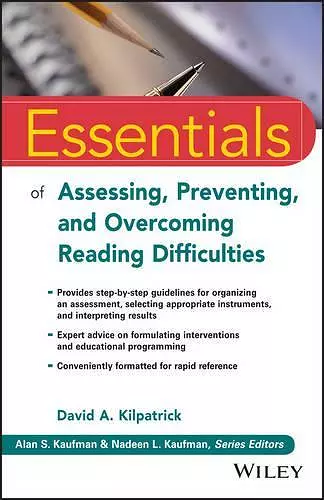 Essentials of Assessing, Preventing, and Overcoming Reading Difficulties cover