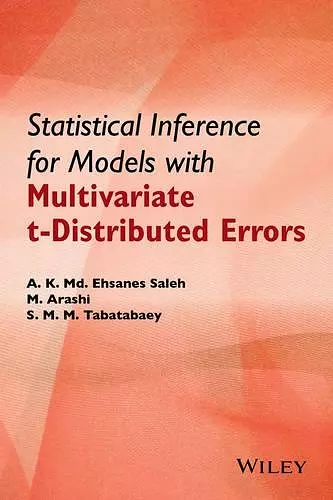 Statistical Inference for Models with Multivariate t-Distributed Errors cover