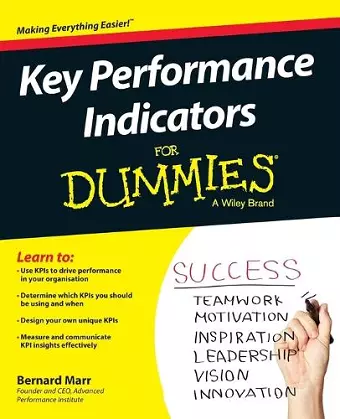 Key Performance Indicators For Dummies cover