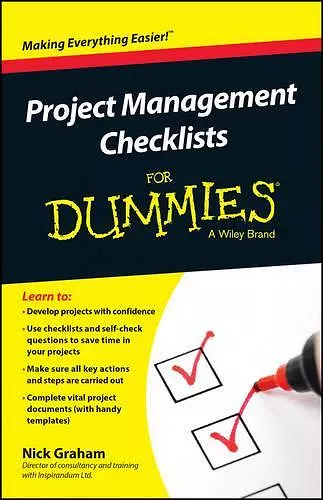 Project Management Checklists For Dummies cover
