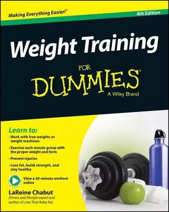 Weight Training For Dummies cover