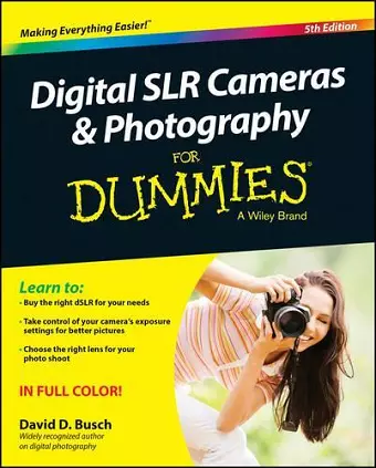 Digital SLR Cameras & Photography For Dummies cover