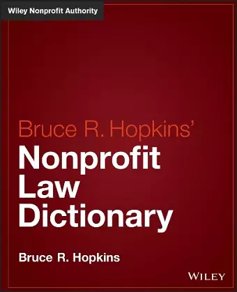 Hopkins' Nonprofit Law Dictionary cover