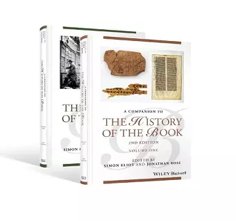 Companion to the History of the Book, 2 Volume Set cover