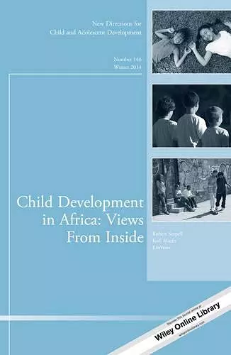 Child Development in Africa: Views From Inside cover