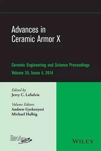 Advances in Ceramic Armor X, Volume 35, Issue 4 cover