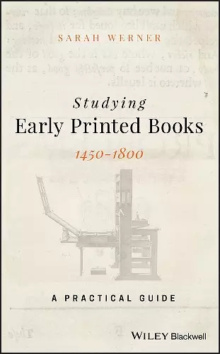 Studying Early Printed Books, 1450-1800 cover