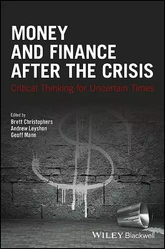 Money and Finance After the Crisis cover