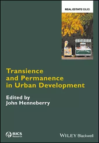 Transience and Permanence in Urban Development cover