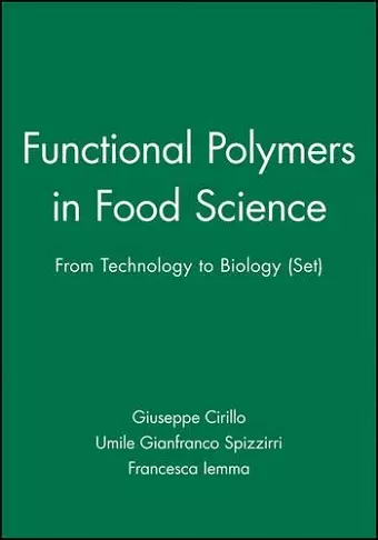 Functional Polymers in Food Science cover