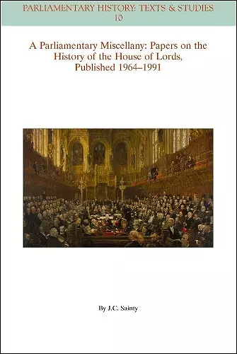 A Parliamentary Miscellany cover