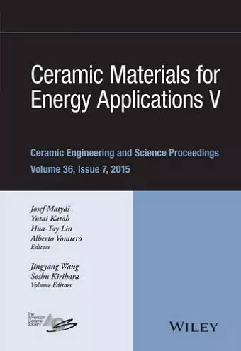 Ceramic Materials for Energy Applications V cover