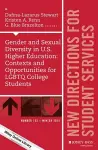 Gender and Sexual Diversity in U.S. Higher Education: Contexts and Opportunities for LGBTQ College Students cover