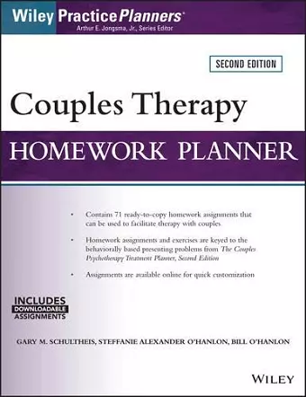 Couples Therapy Homework Planner cover