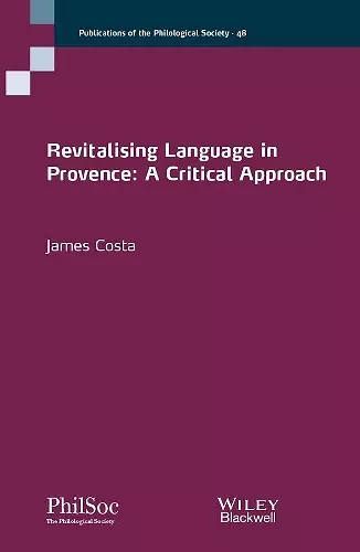 Revitalising Language in Provence cover