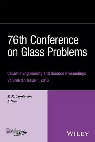 76th Conference on Glass Problems, Version A cover