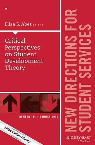 Critical Perspectives on Student Development Theory cover
