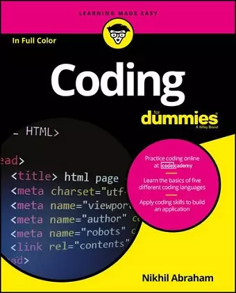 Coding For Dummies cover