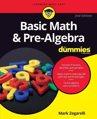 Basic Math & Pre-Algebra For Dummies cover