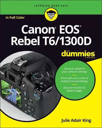 Canon EOS Rebel T6/1300D For Dummies cover