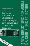 Contexts, Practices and Challenges – Critical Insights from Continuing Professional Education, ACE 151 cover