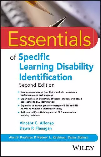 Essentials of Specific Learning Disability Identification cover