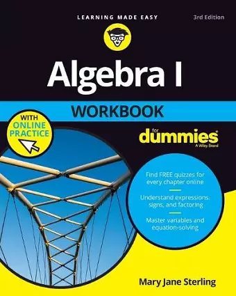 Algebra I Workbook For Dummies cover