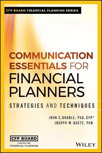 Communication Essentials for Financial Planners cover