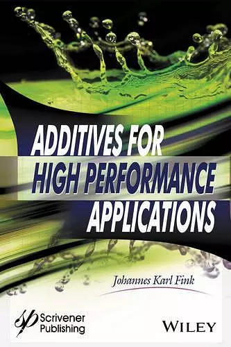 Additives for High Performance Applications cover