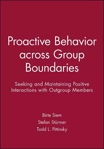 Proactive Behavior across Group Boundaries cover