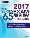 Wiley FINRA Series 65 Exam Review 2017 cover