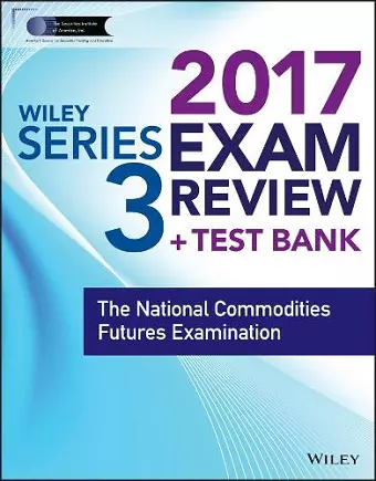 Wiley FINRA Series 3 Exam Review 2017 cover