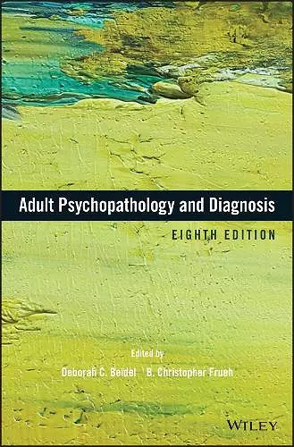 Adult Psychopathology and Diagnosis cover