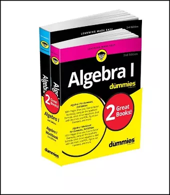 Algebra I For Dummies Book + Workbook Bundle cover