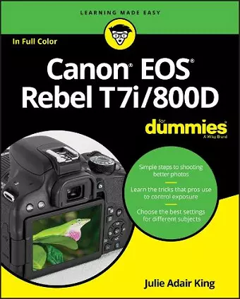 Canon EOS Rebel T7i/800D For Dummies cover