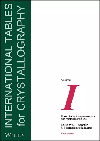 International Tables for Crystallography, Volume I cover