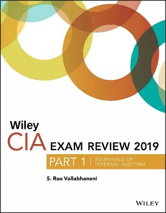 Wiley CIA Exam Review 2019, Part 1 cover