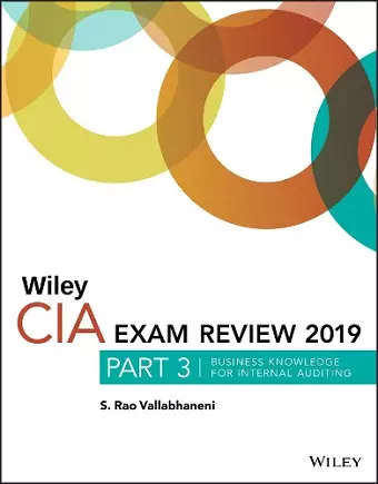 Wiley CIA Exam Review 2019, Part 3 cover