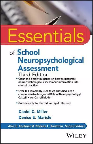 Essentials of School Neuropsychological Assessment cover