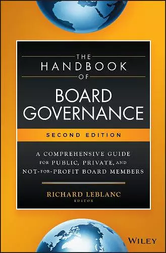 The Handbook of Board Governance cover