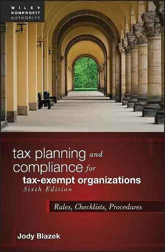 Tax Planning and Compliance for Tax-Exempt Organizations cover