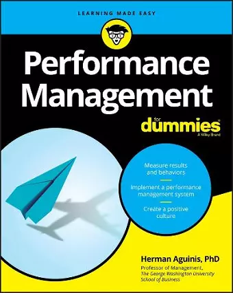 Performance Management For Dummies cover