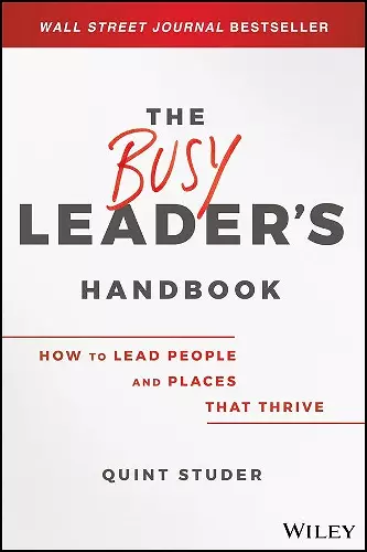 The Busy Leader's Handbook cover