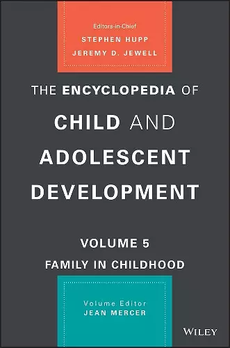 The Encyclopedia of Child and Adolescent Development cover