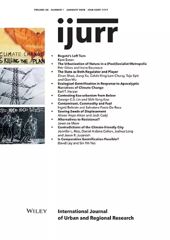 International Journal of Urban and Regional Research, Volume 44, Issue 1 cover