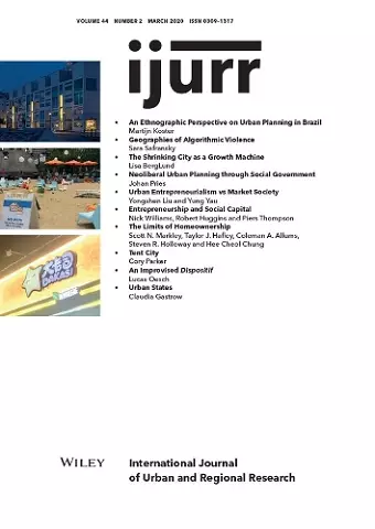 International Journal of Urban and Regional Research, Volume 44, Issue 2 cover