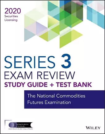 Wiley Series 3 Securities Licensing Exam Review 2020 + Test Bank cover