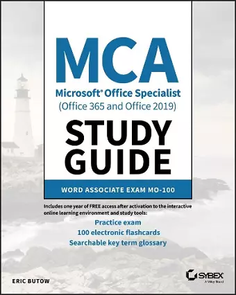 MCA Microsoft Office Specialist (Office 365 and Office 2019) Study Guide cover