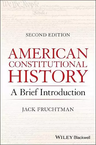 American Constitutional History cover