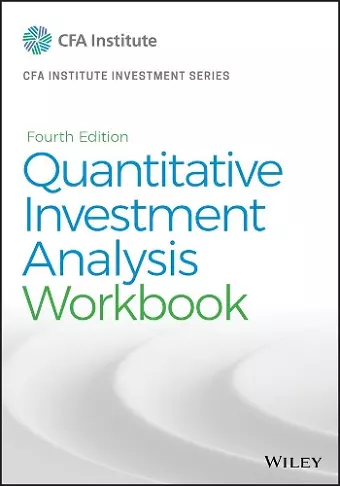 Quantitative Investment Analysis, Workbook cover